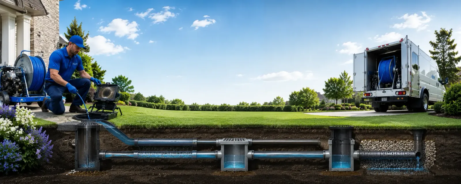Outdoor drain cleaning information for Mount Victoria, MD